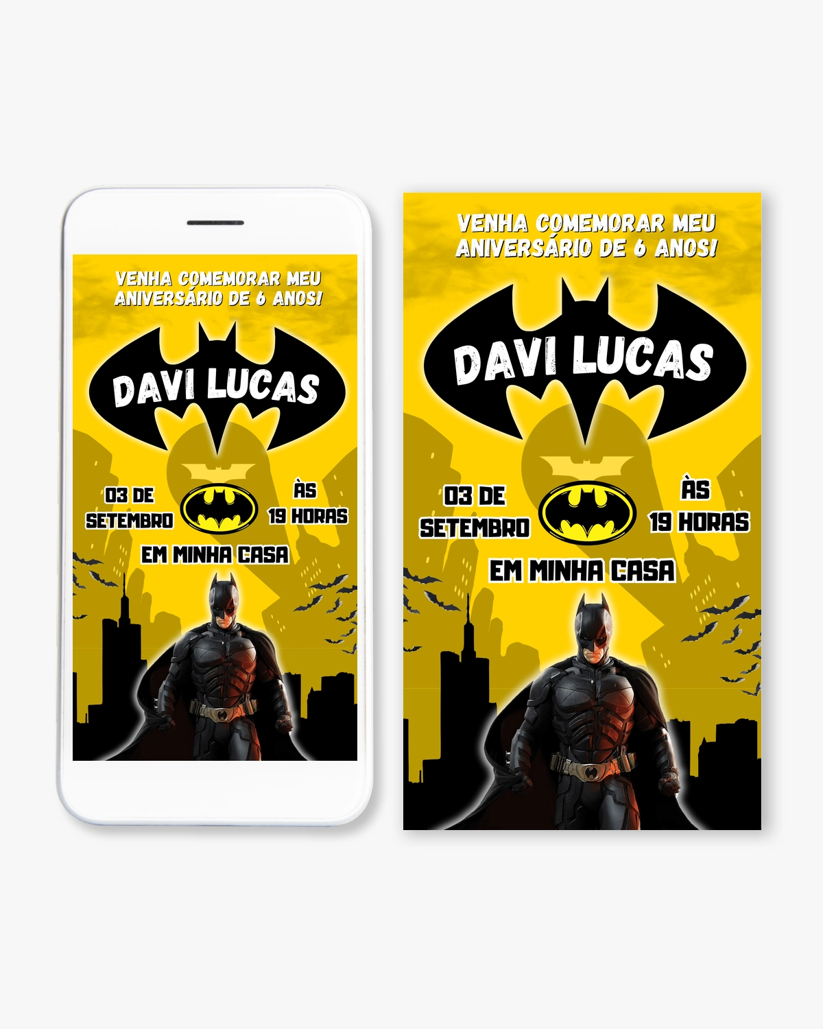 Convite Digital Batman