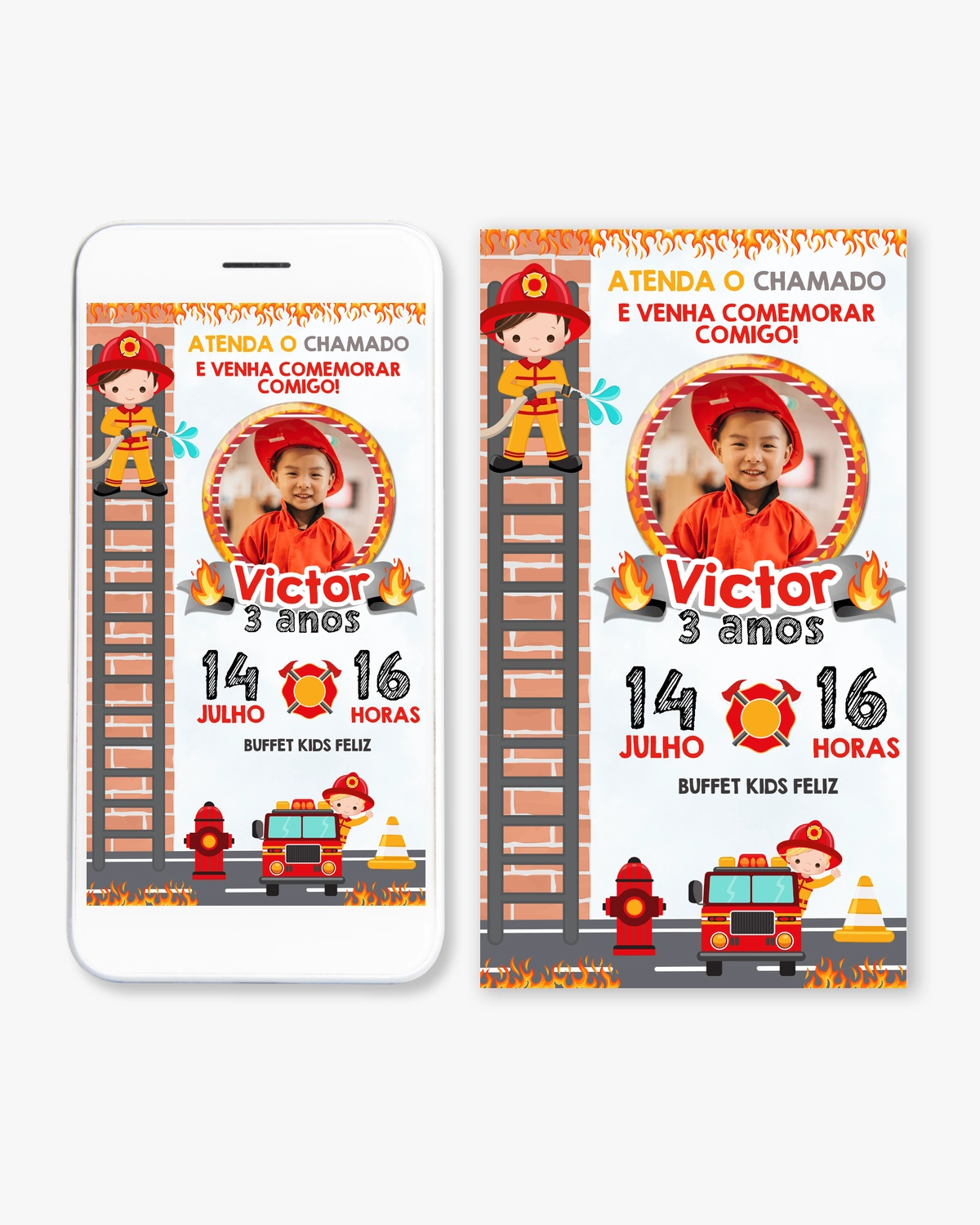 Convite Digital Bombeiros