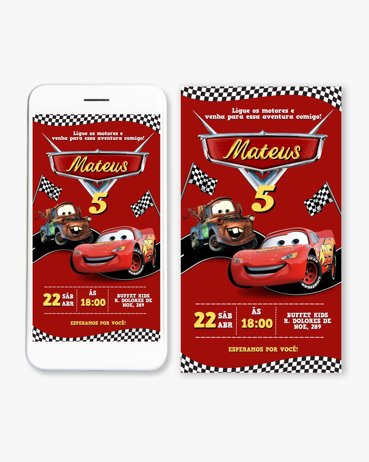 Convite Digital Carros