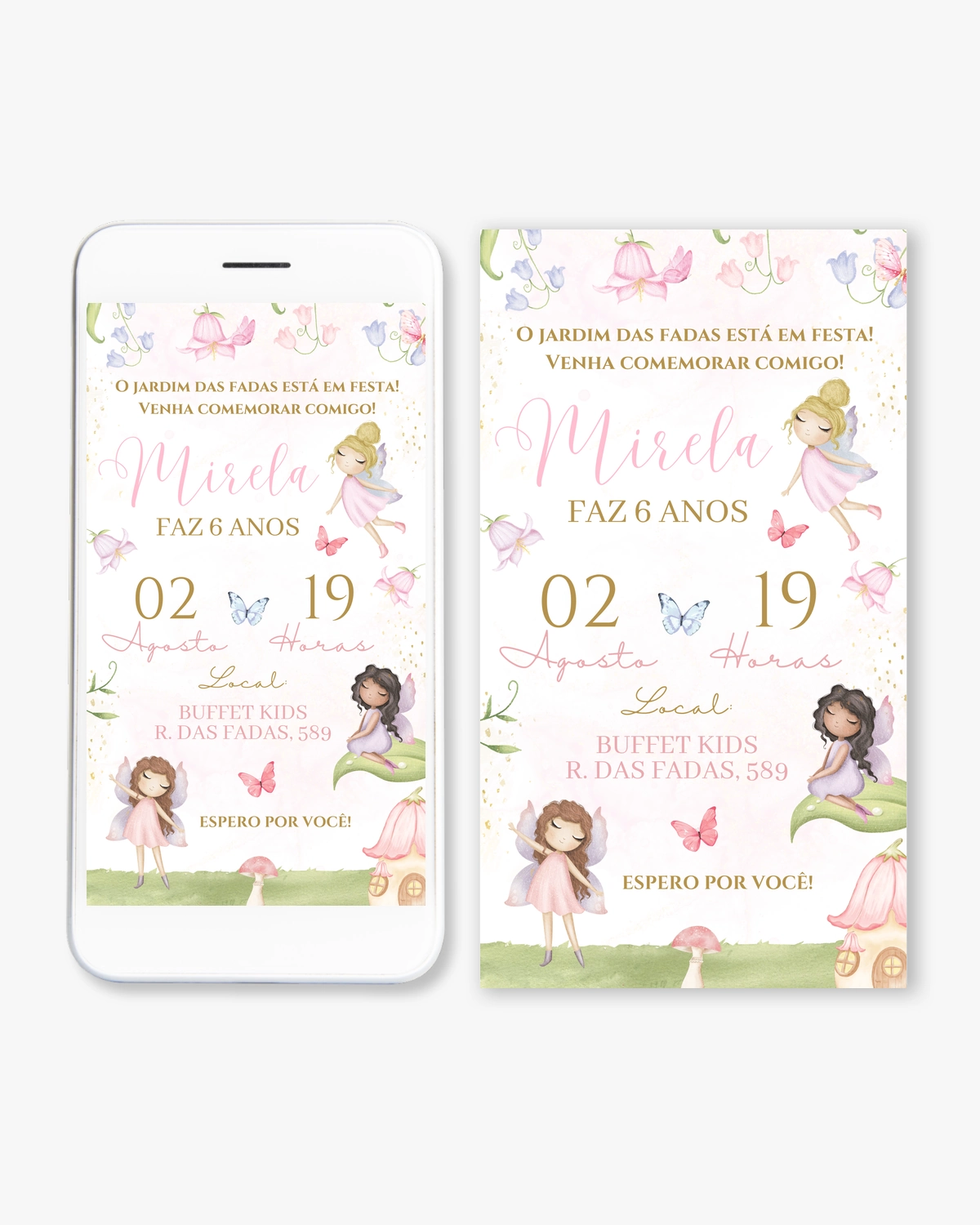 Convite Digital Fadas