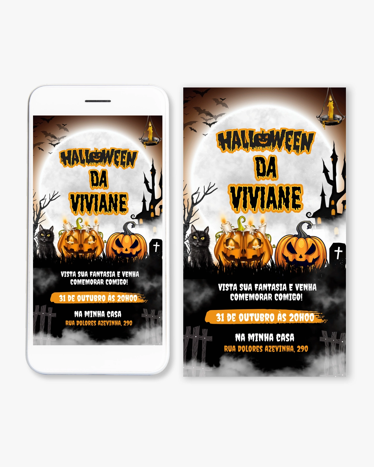 Convite Digital Halloween